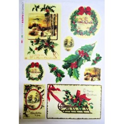 Carta da Découpage Natale (TT-30)