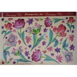 Carta decoupage fiori