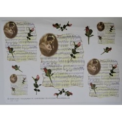 carta da decoupage cm 30x42 paesaggio marino con faro piccoli