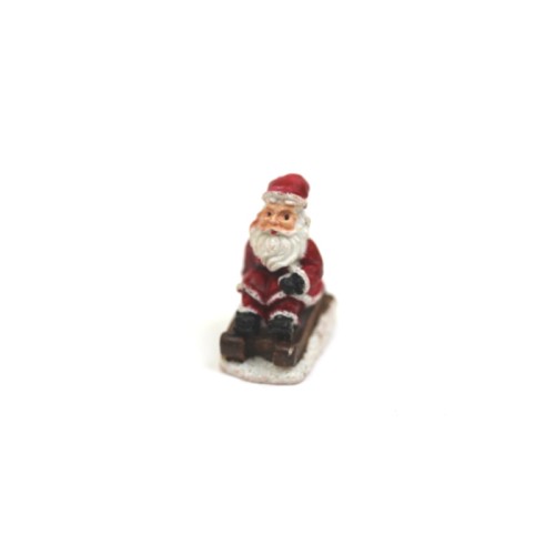 Babbo Natale su slittino cm 2x3