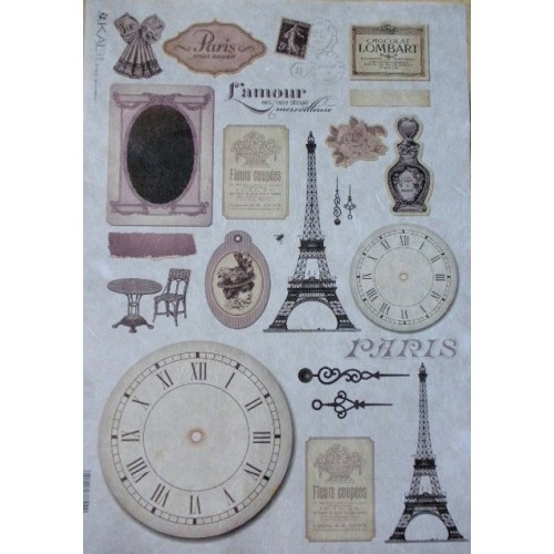 carta di riso per decoupage 30x42 Parigi