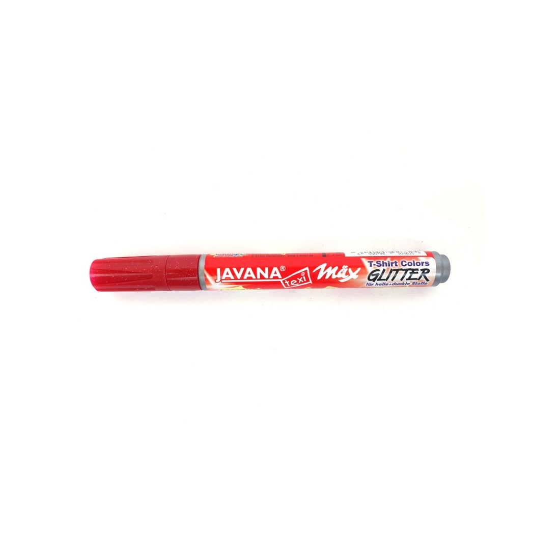 pennarello rosso glitter per stoffe chiare e scure a punta tonda