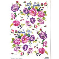 Carta Decoupage Velo 34x48 Gr40 126-Elefanti E Rinoc