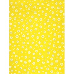 Pannolenci fondo giallo con fiorellini bianchi cm 45x50