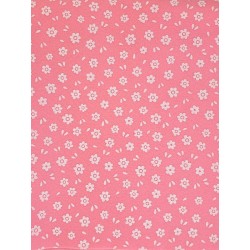 Pannolenci fondo rosa con fiorellini bianchi cm 45x50