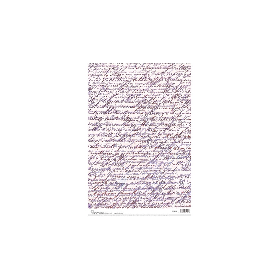 carta di riso per decoupage cm 30x45 frasi scritte