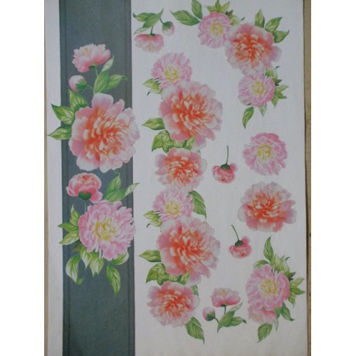 carta da decoupage cm 30x42 rose e peonie