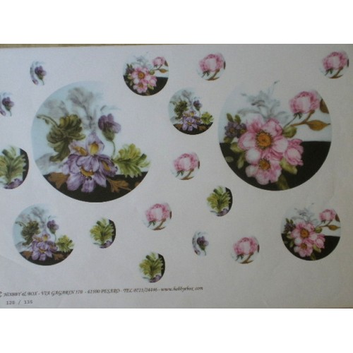 carta da decoupage cm 35x50 fiori 135