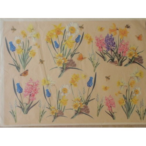 carta da decoupage cm 35x50 fiori